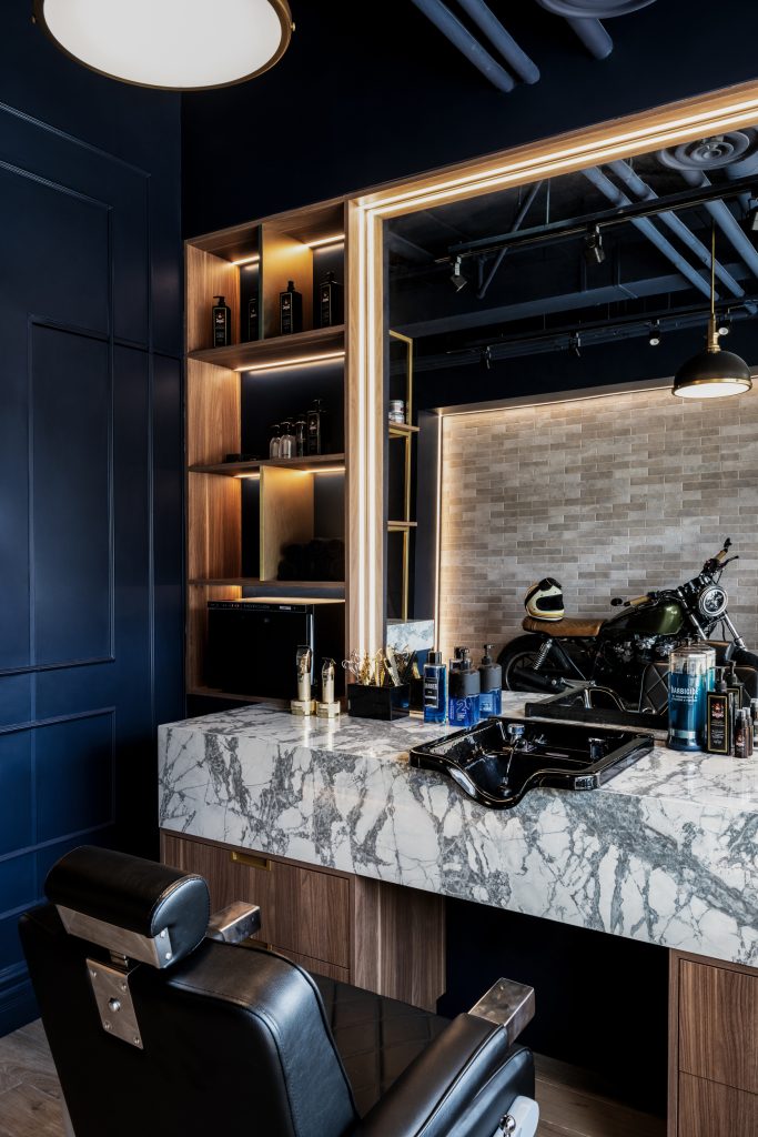 Duke’s Castle Barbershop - Before and After - RZ Interiors