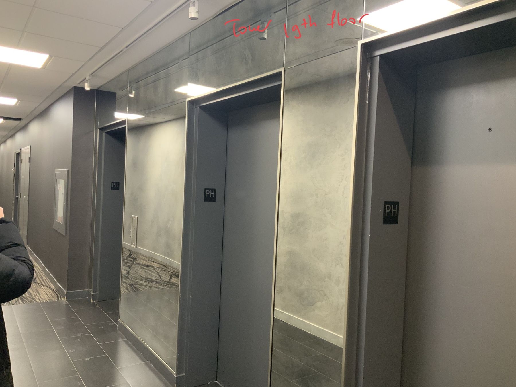 Corridors, before — The Courtyard Tower, Queen West, Toronto — interior design by RZ Interiors