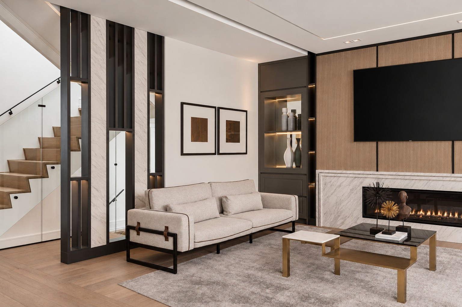 Two Volumes — North York, Toronto · Full custom residence, interior design by RZ Interiors