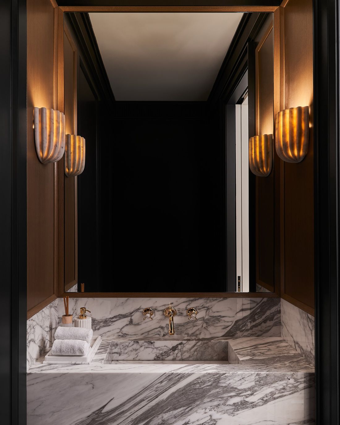 Powder room — House Number Three — interior design by RZ Interiors