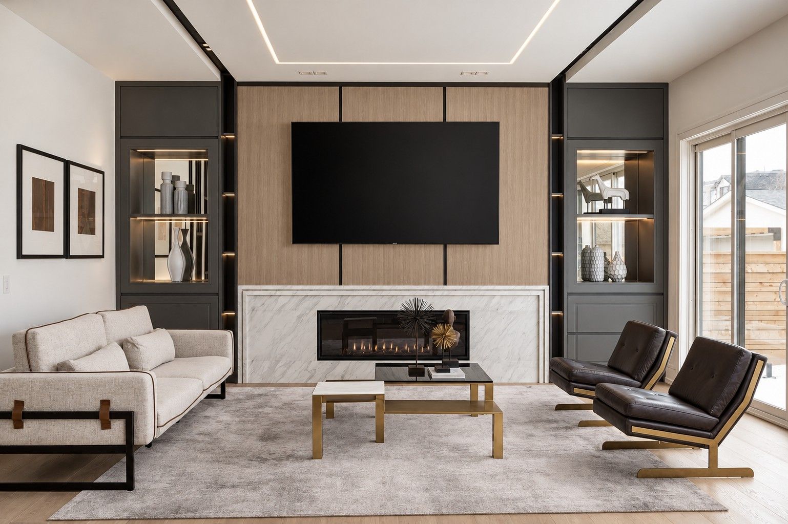 Two Volumes: A custom home designed and built from the ground up — North York, Toronto, RZ Interiors